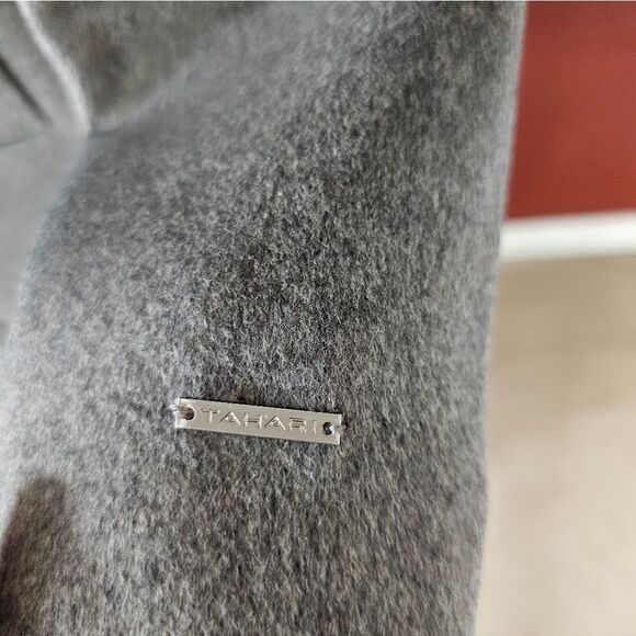 Stylish Gray Wrap Coat - Picture 5 of 12